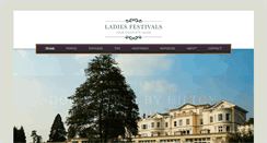 Desktop Screenshot of ladiesfestivals.net